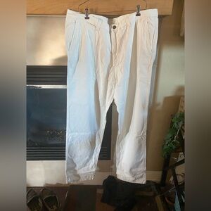 Men's off White Pants 100% cotton